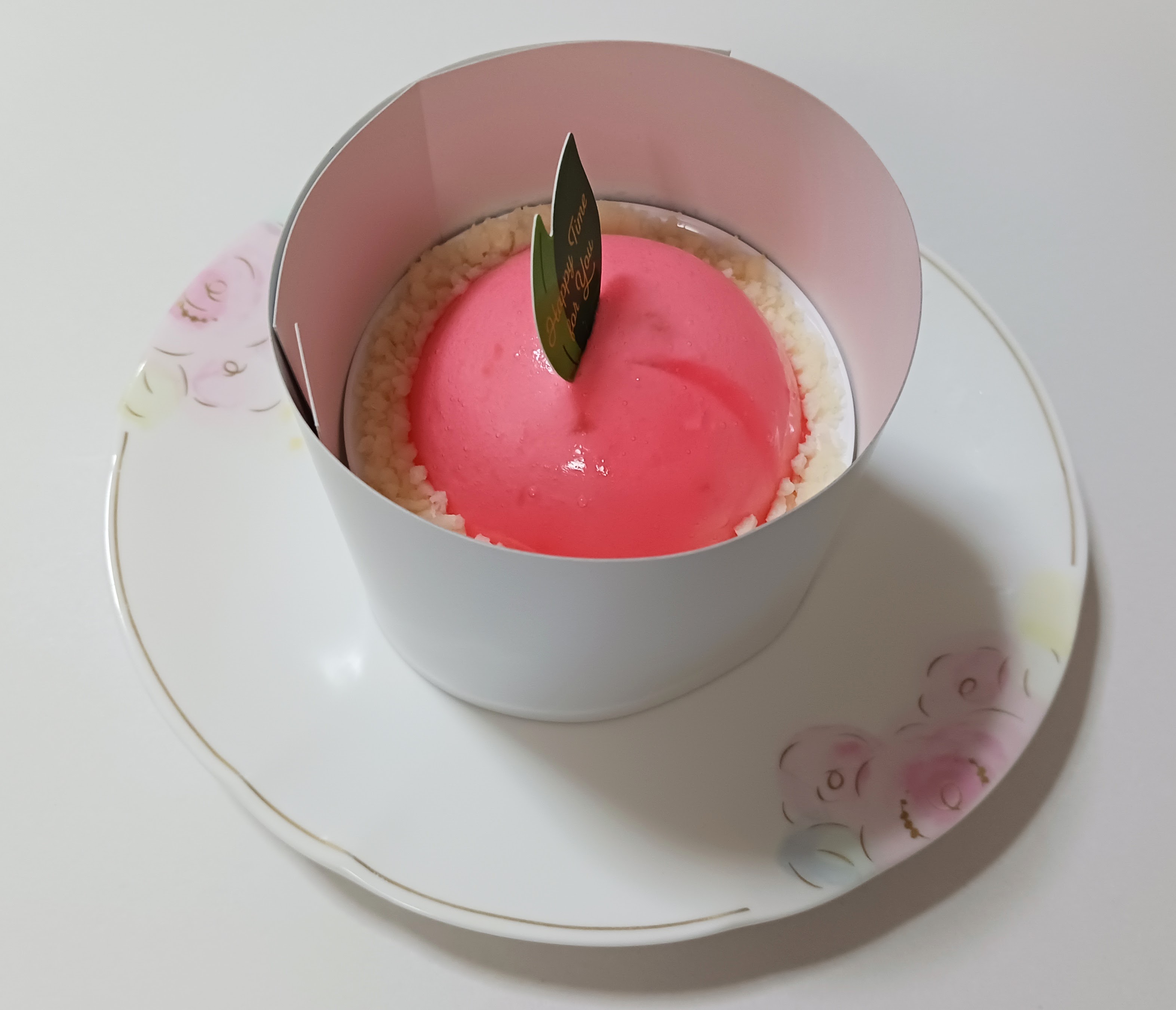 まんまる白桃ケーキ レビュー