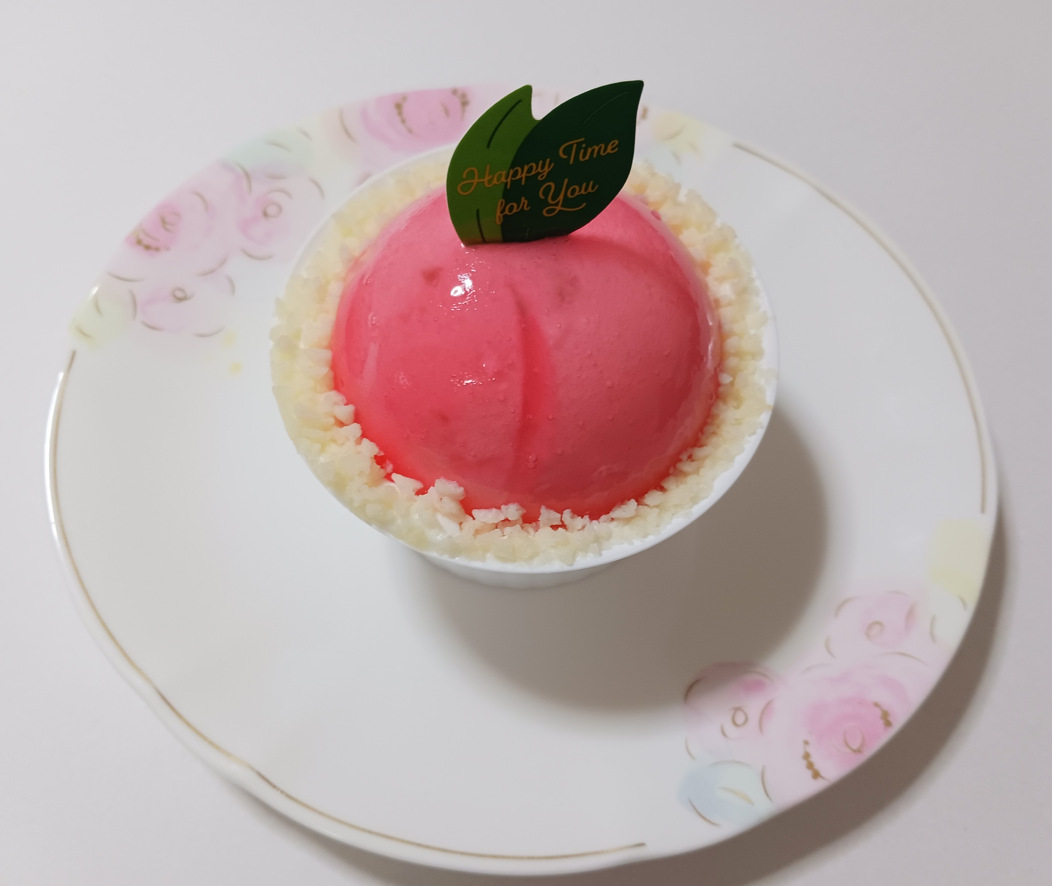 まんまる白桃ケーキ レビュー