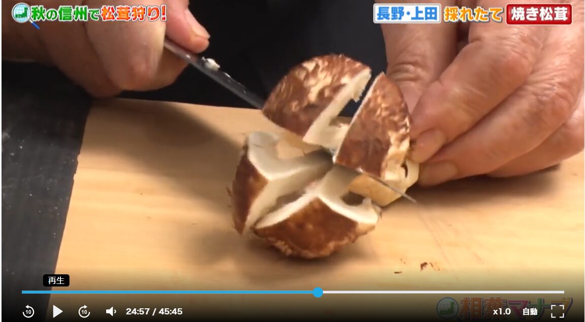 相葉マナブ 焼きマツタケ