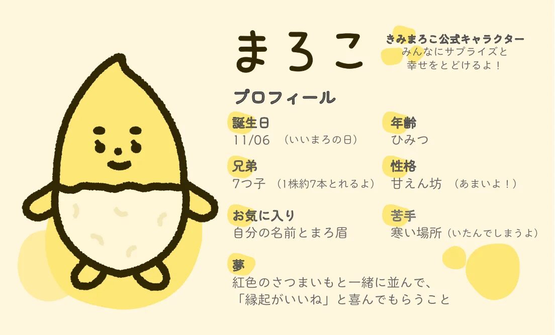 きみまろこ　特徴